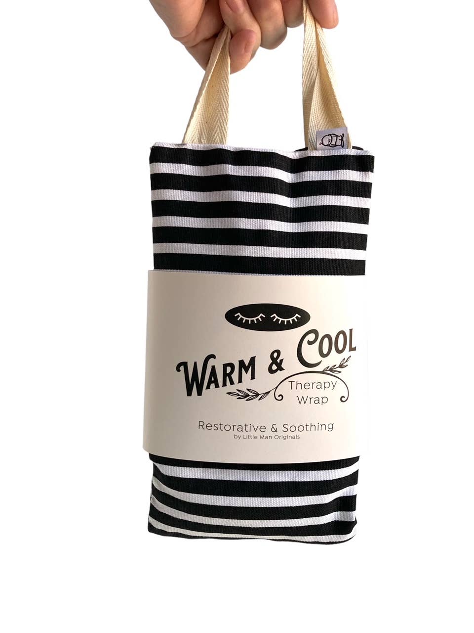 Warm & Cool Therapy Wrap | Black & White Stripe