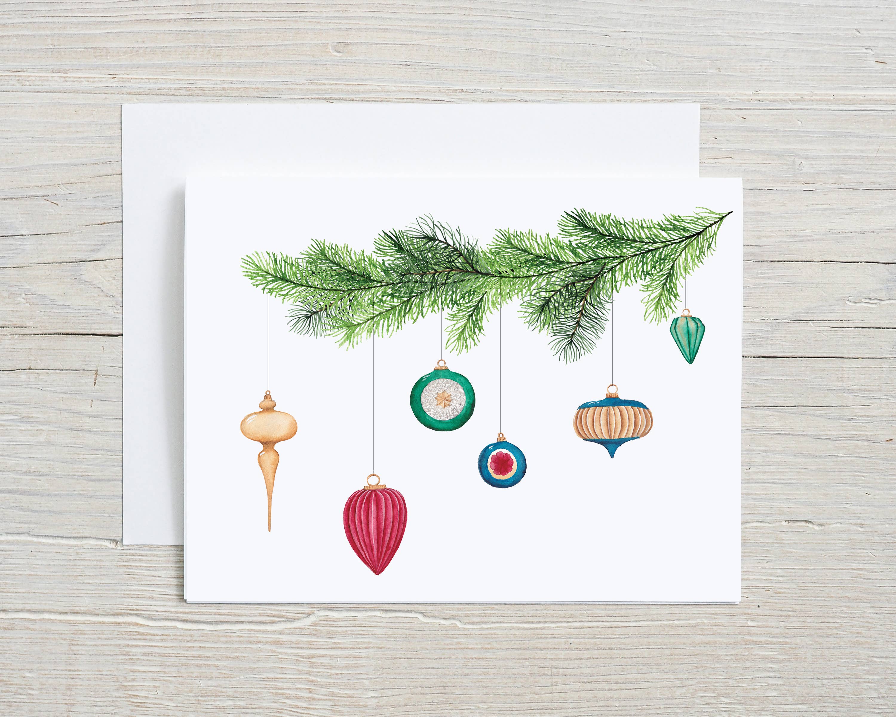 Antique Ornaments | Holiday Greeting Card | Box Set of 6