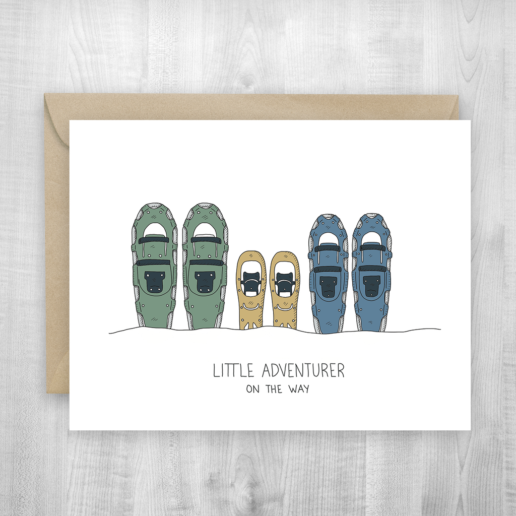 Baby Snow Shoes Card