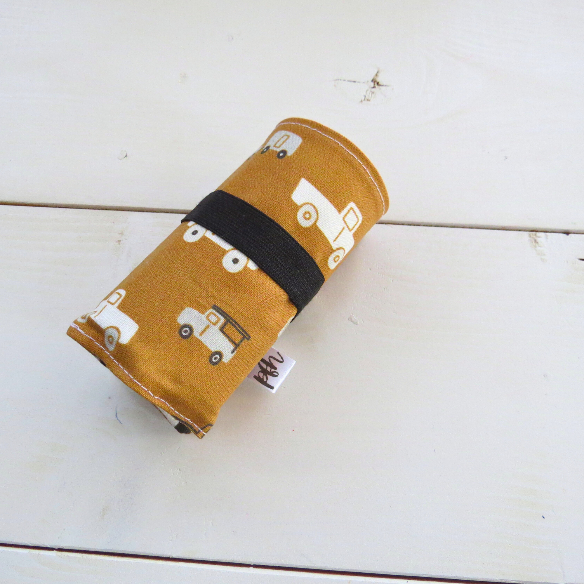 Car + Truck Crayon Roll-Up | Travel Art Organizer for Kids