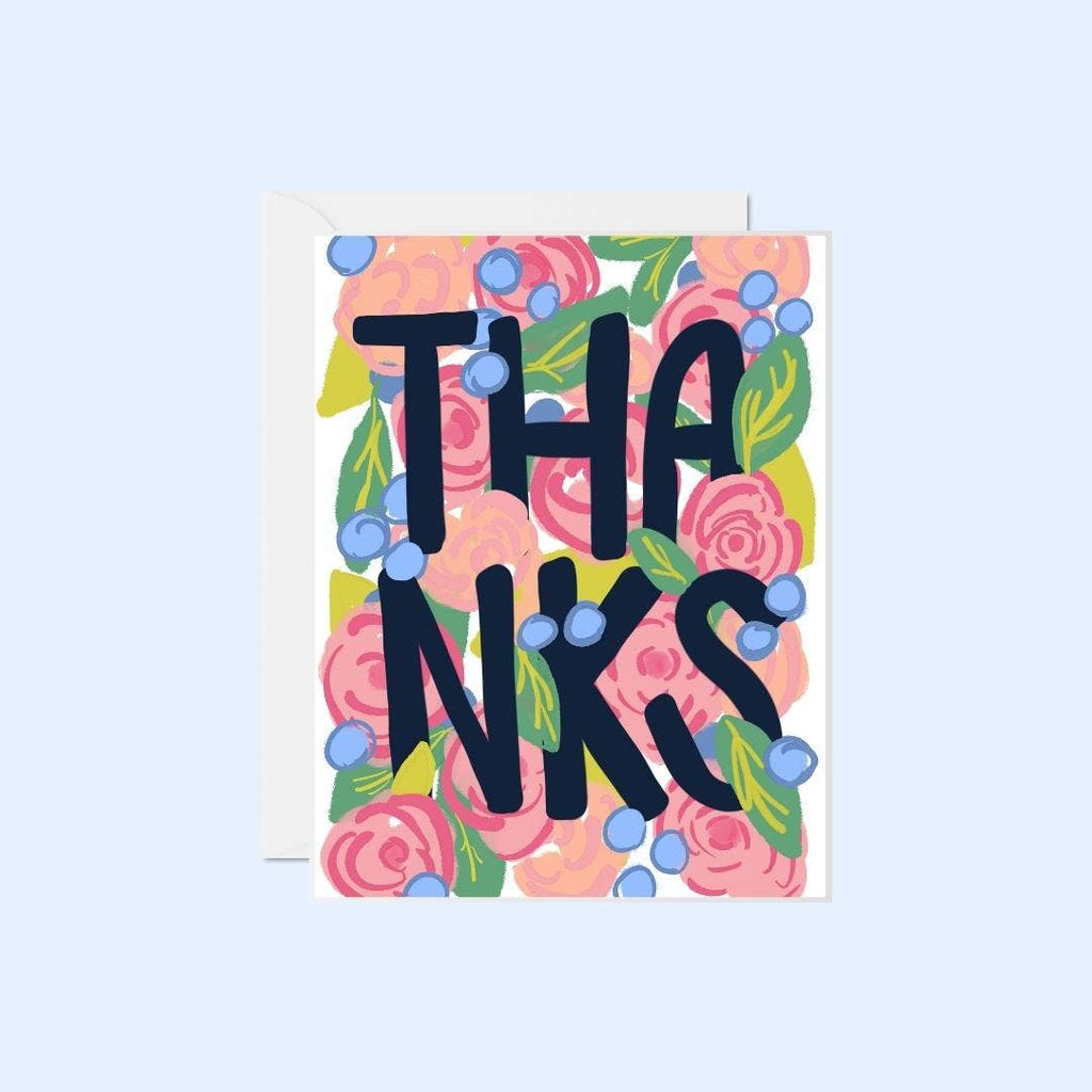 Floral Thanks Notecard Set