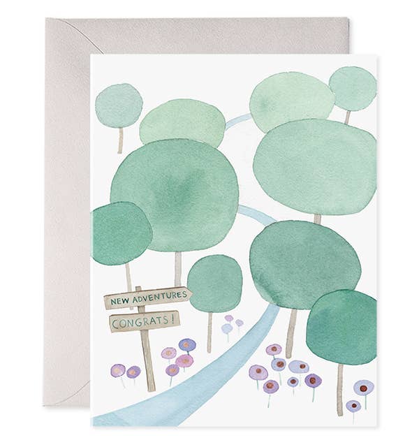 New Adventures — Congrats & Good Luck Card