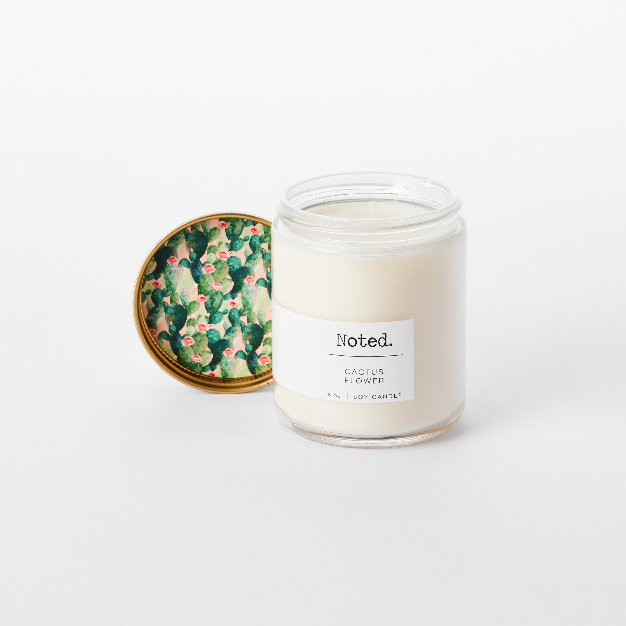Cactus Flower Soy Candle | 8 oz Jar