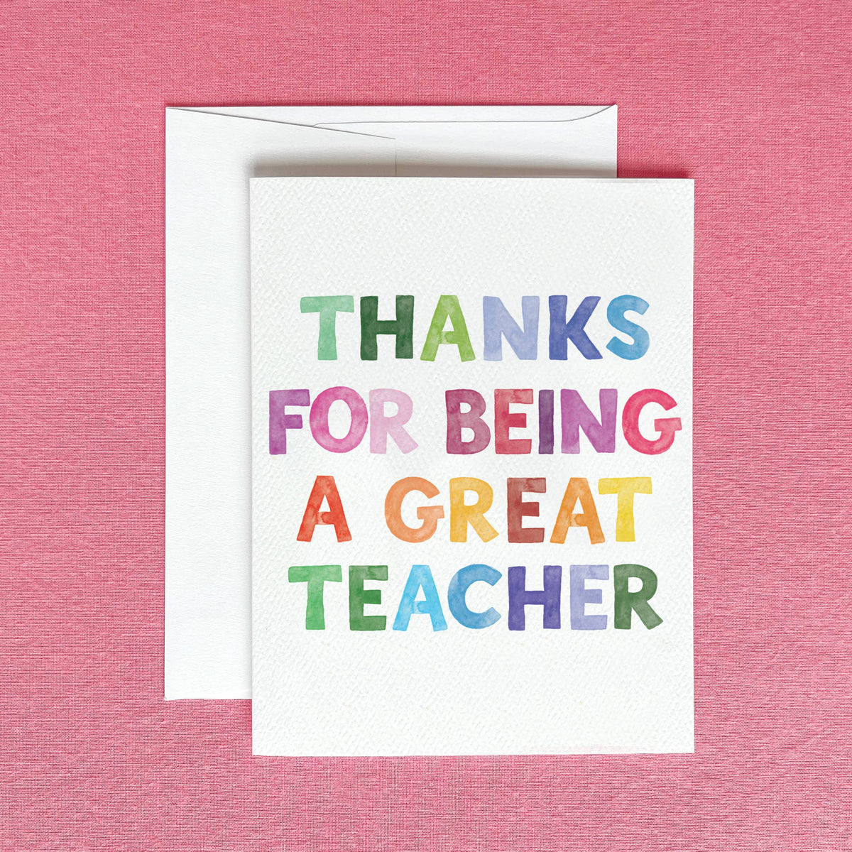 Great Teacher — Thank You Card