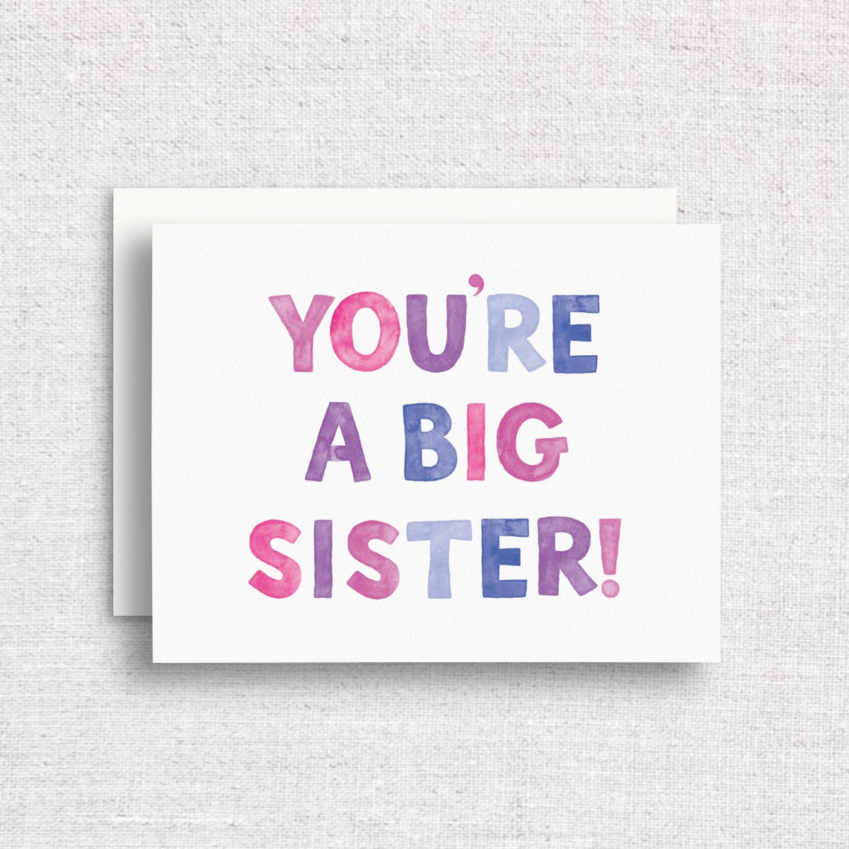 Big Sister — New Sibling Card