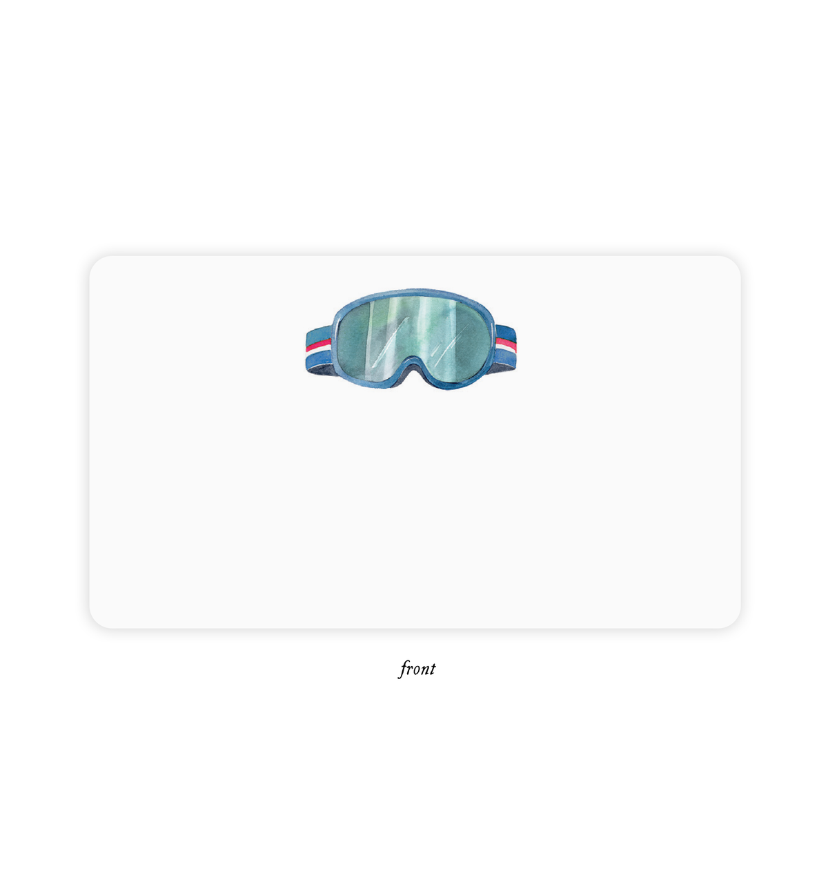 Ski Goggles Little Notes® — Mini Notecard Set