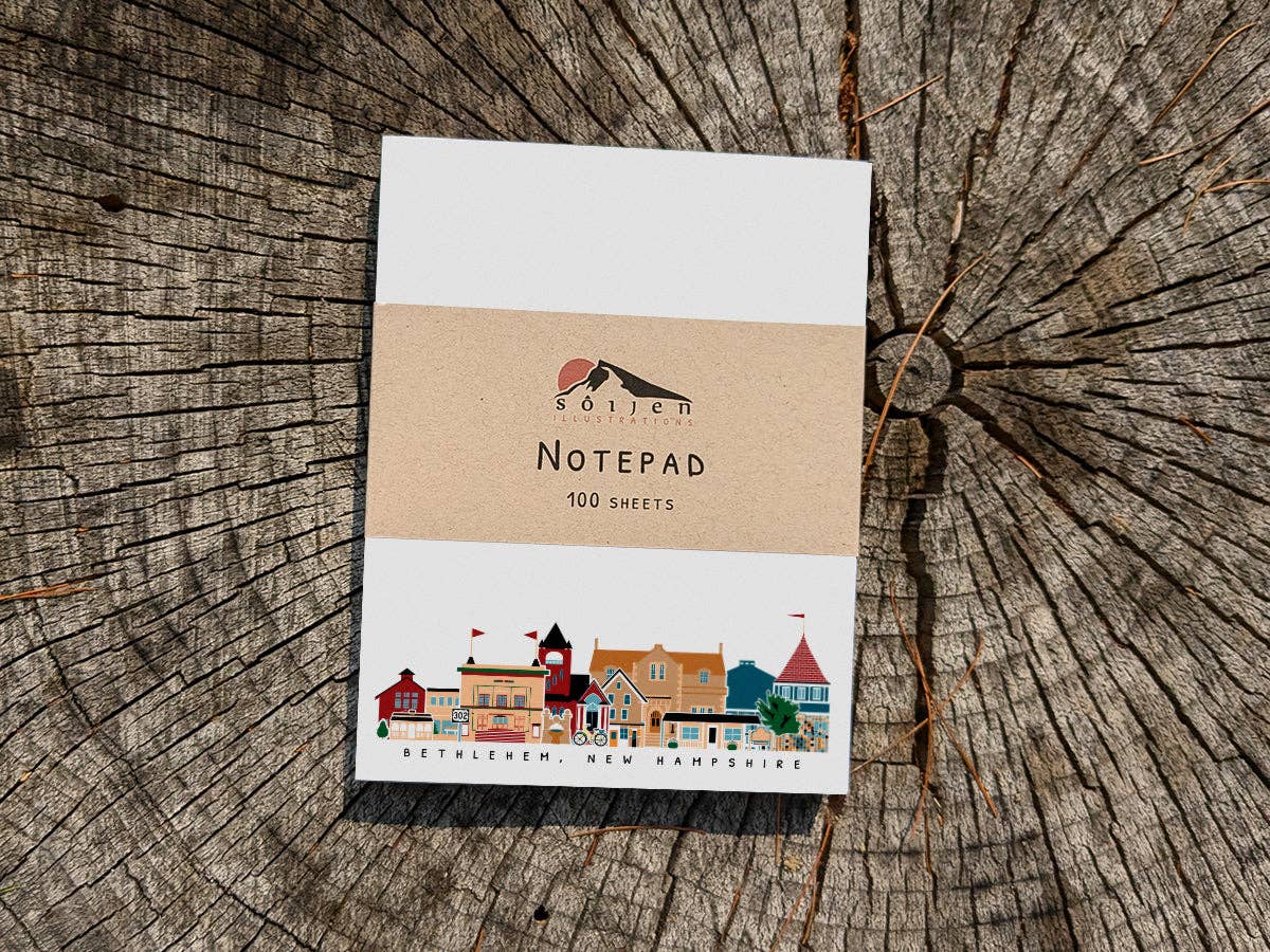 Bethlehem New Hampshire Cityscape Notepad