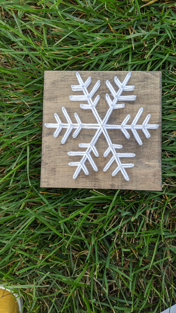 Snowflake String Art - Six Point