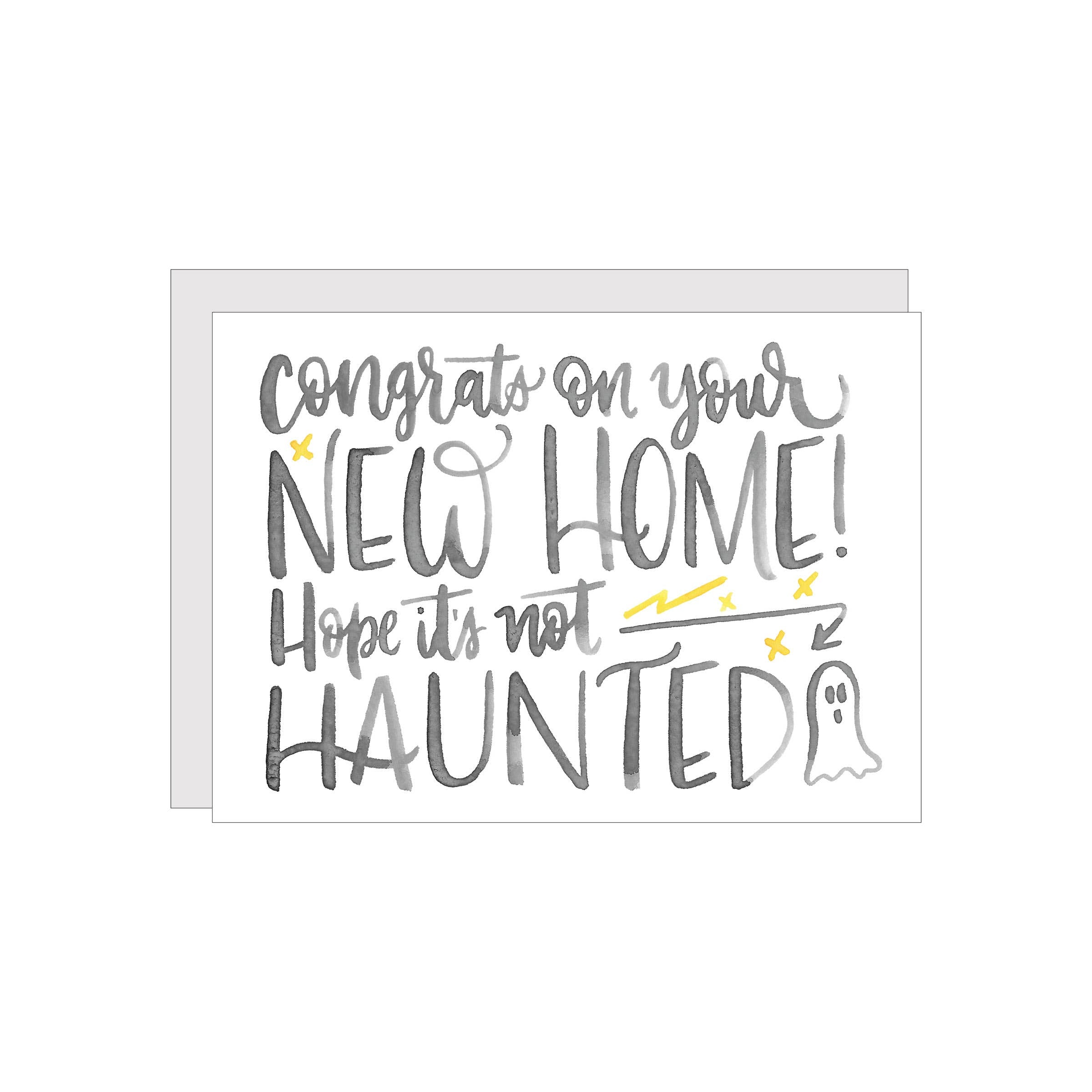 Haunted House Greeting Card