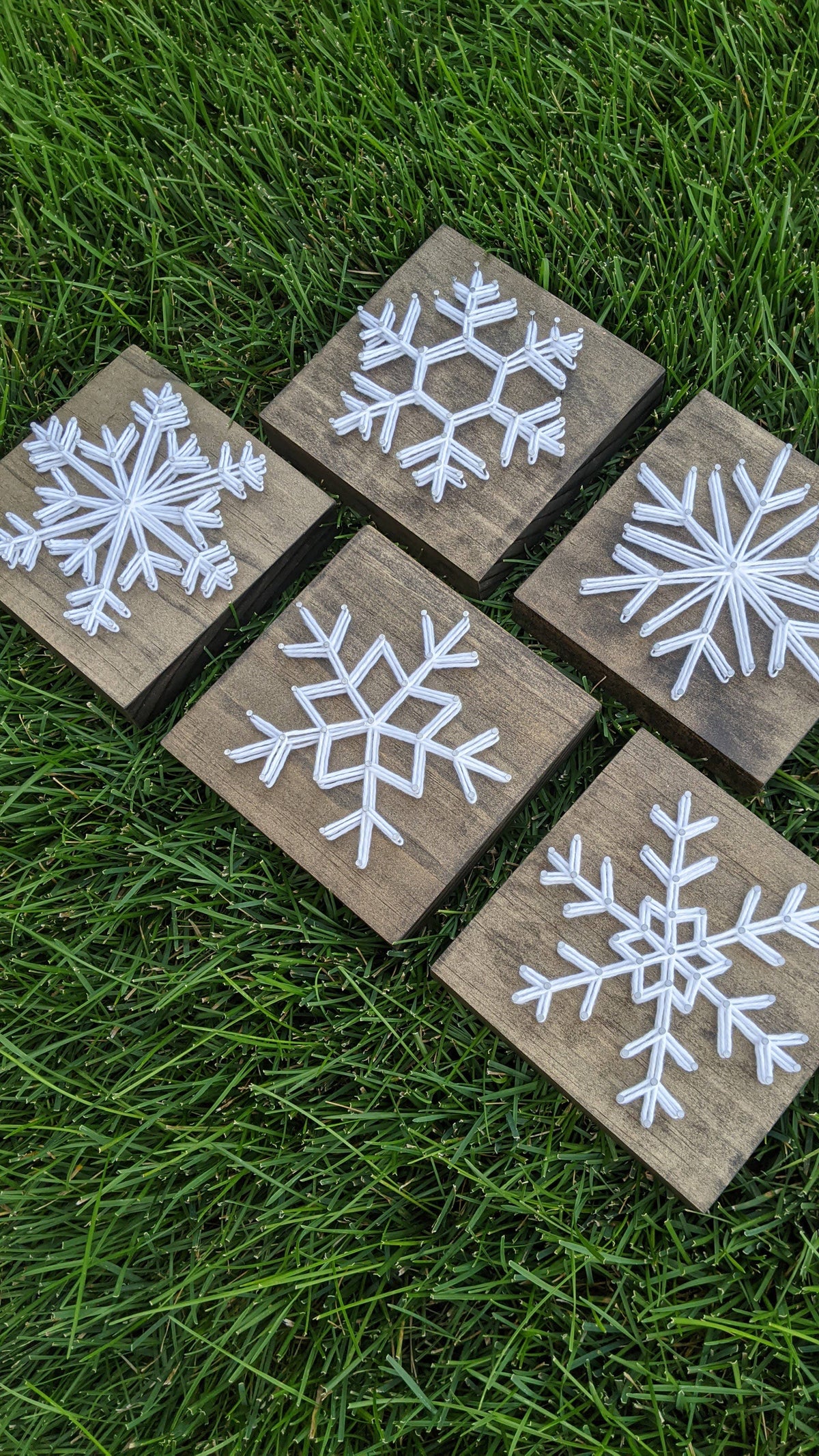 Snowflake String Art - Six Point