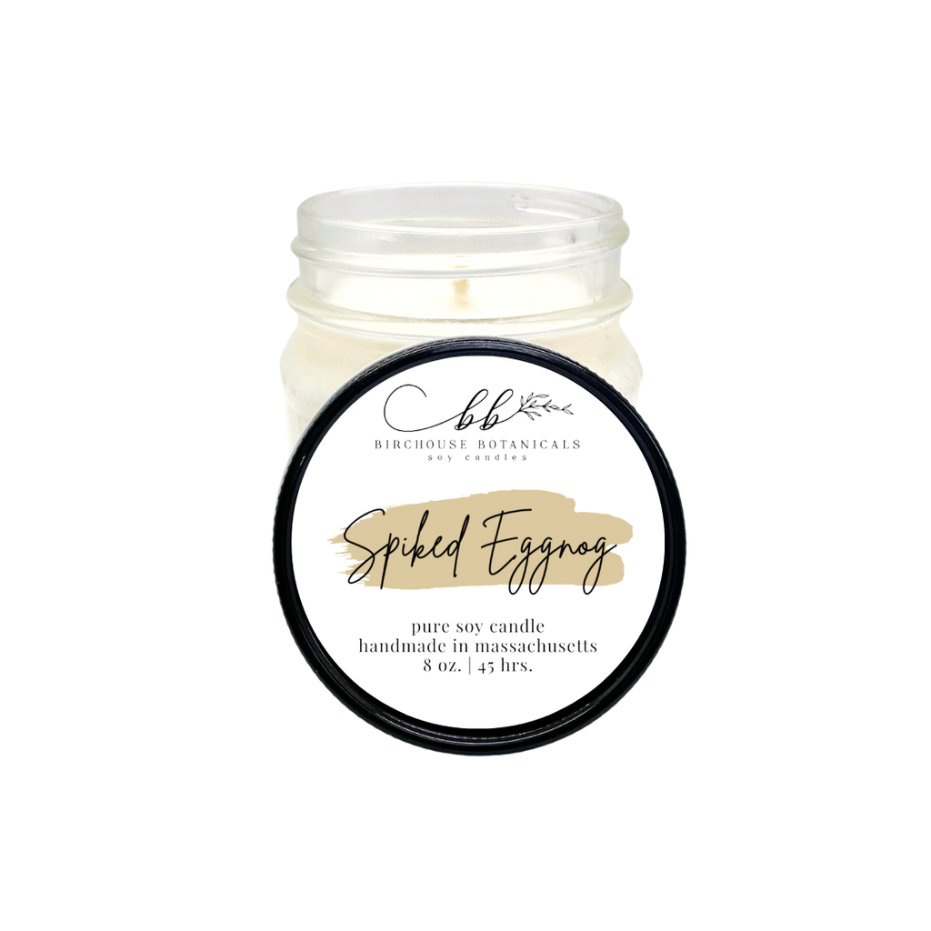 Spiked Eggnog 8 oz. Soy Candle - Holiday Gifts & Decor