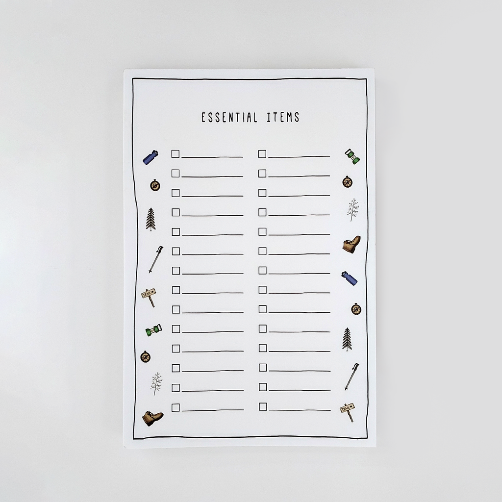 Essential Items Notepad
