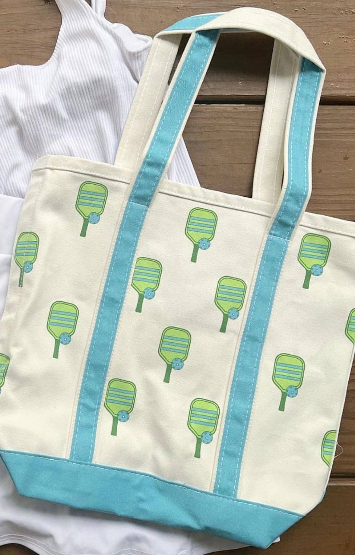 Pickler Pickleball Canvas Tote Bag