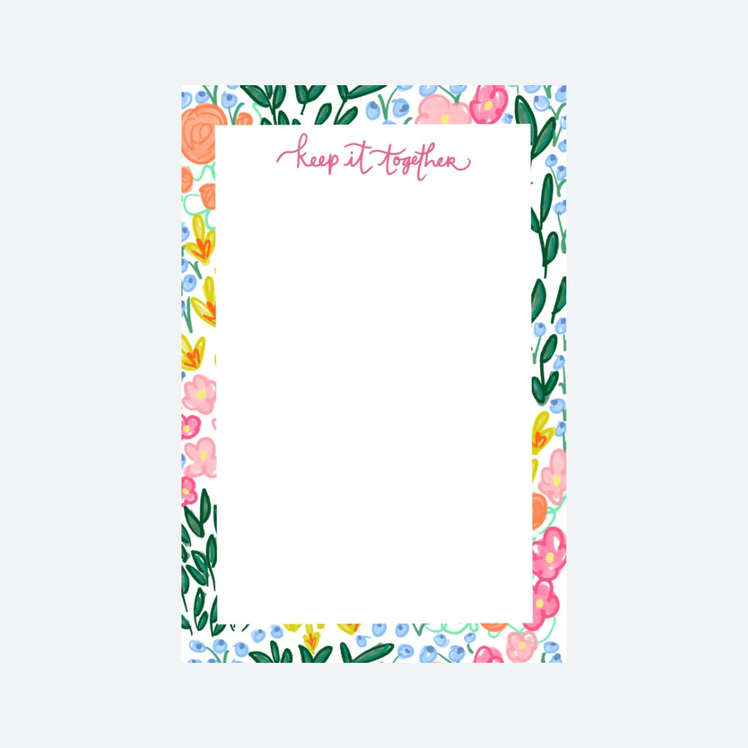 Lauren Floral Notepad — Keep It Together