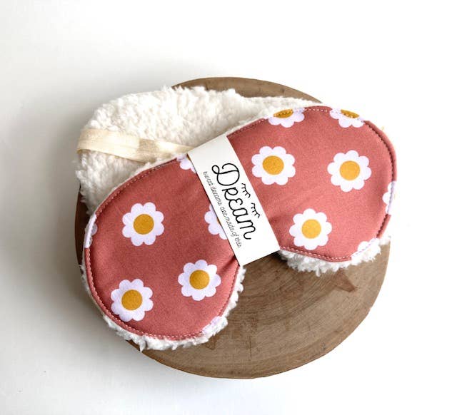Sleep Mask / Terra Cotta Daisy