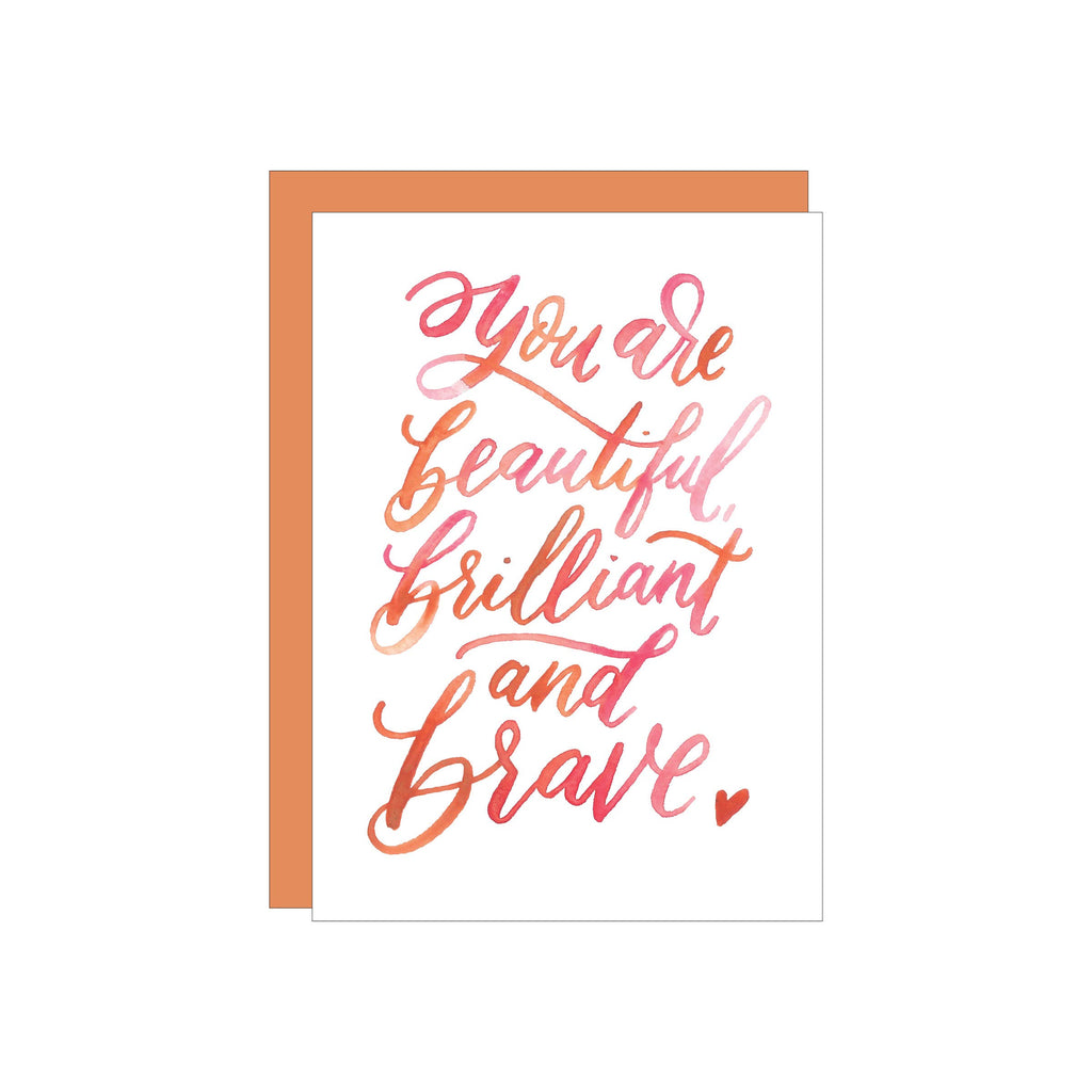 Brave greeting card