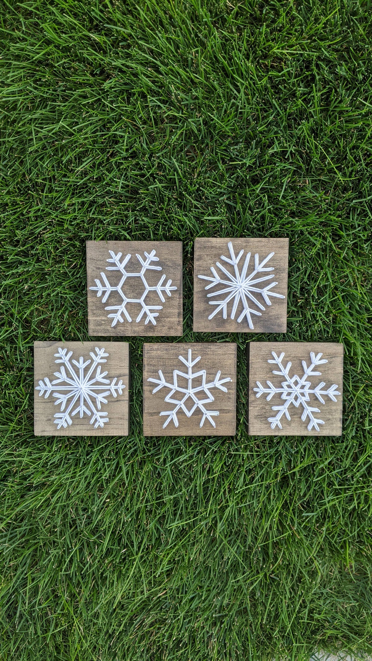 Snowflake String Art - Six Point