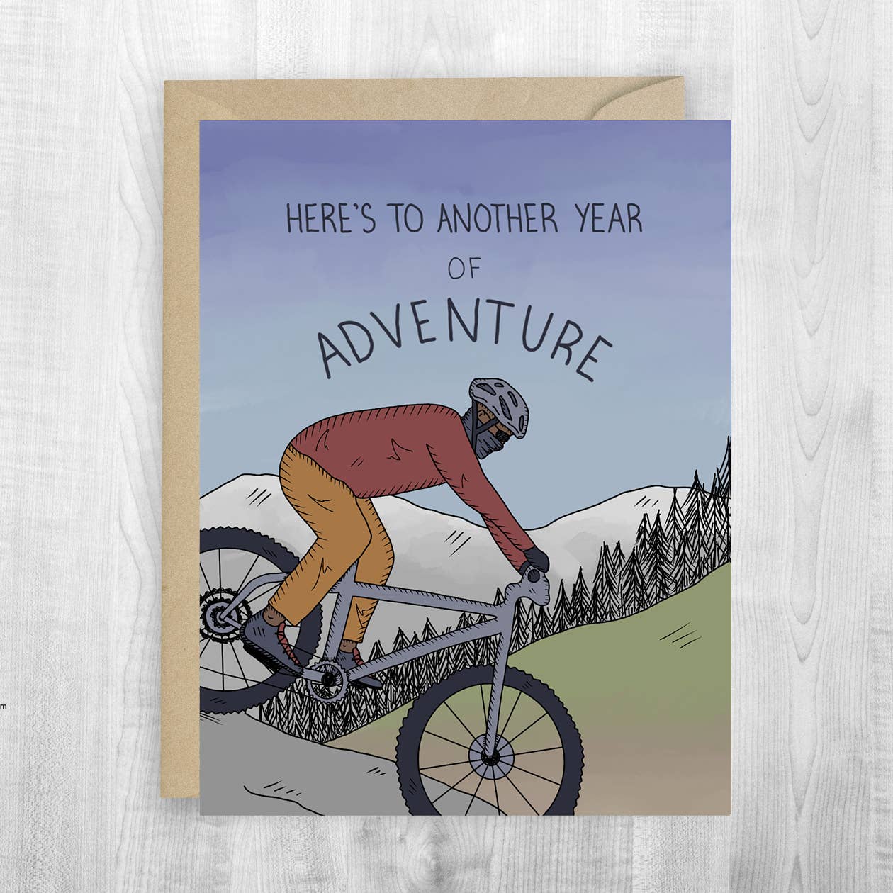 Here's to Adventure Biking Card