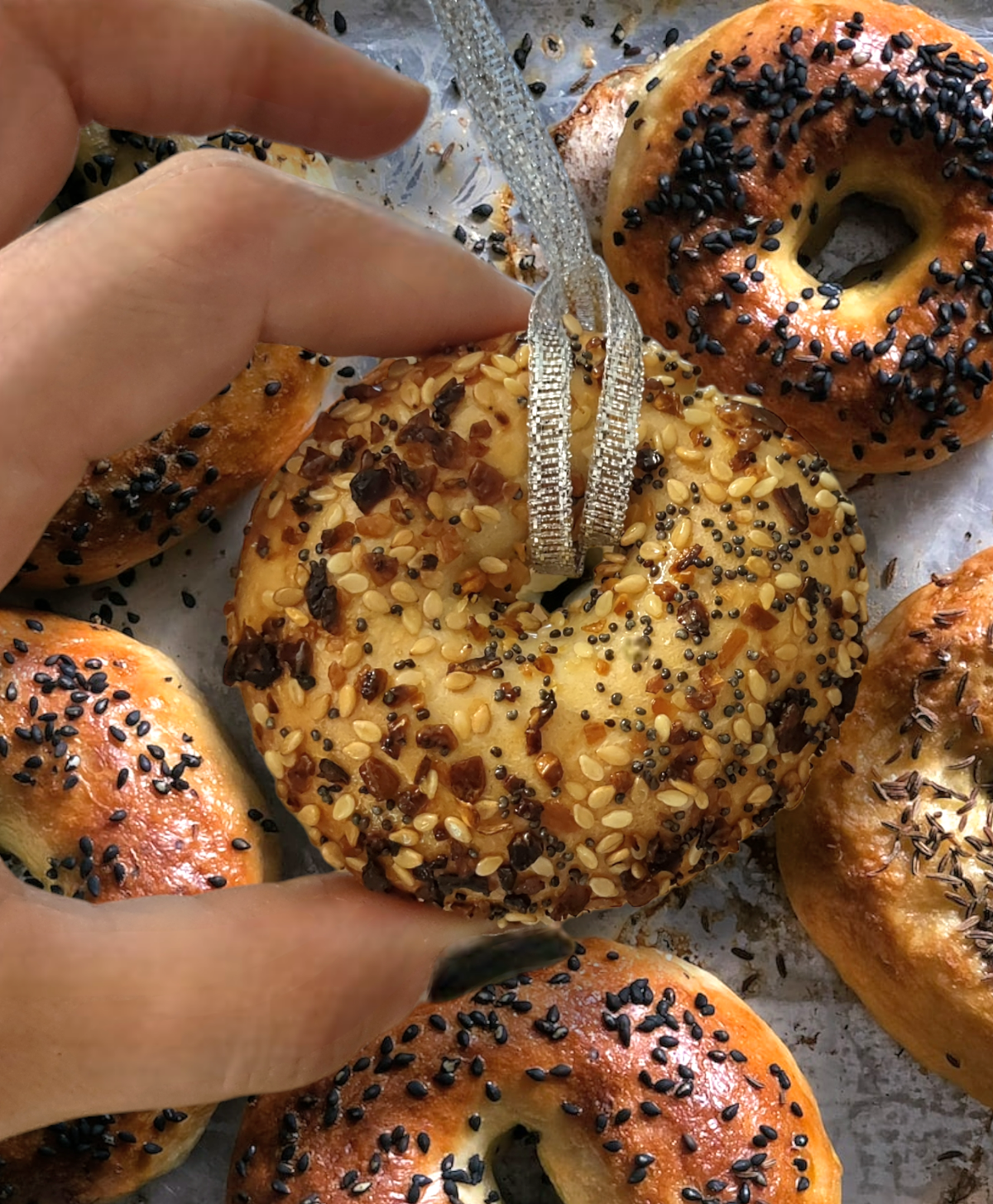 Real Bagel Ornaments