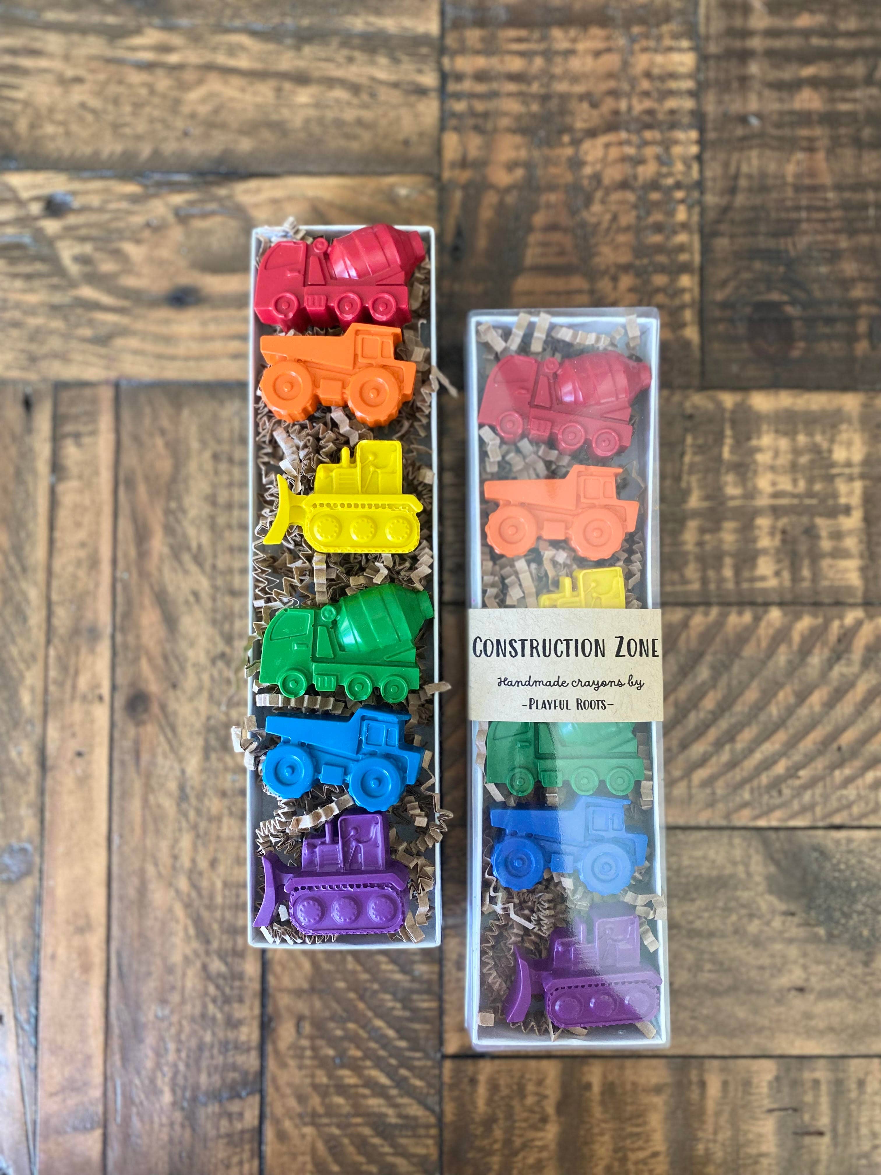 Construction Zone Crayon Gift Set