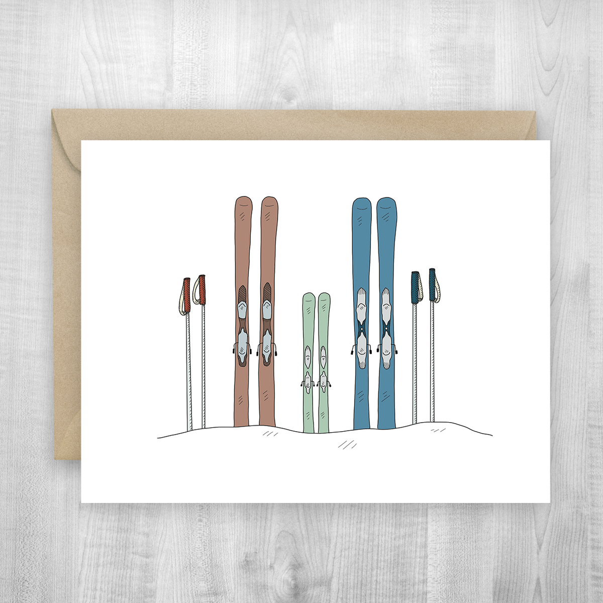 Baby Skis Card