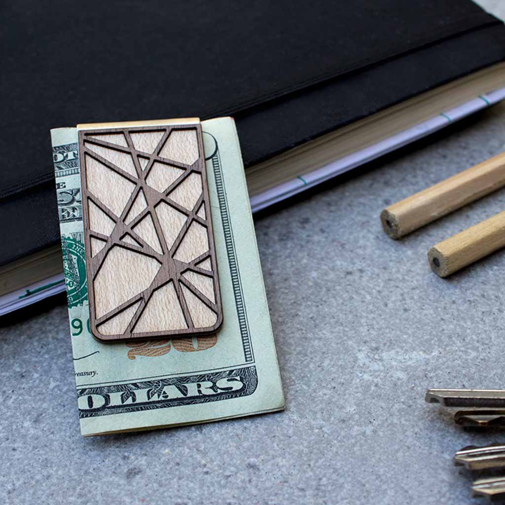 Lines Money Clip