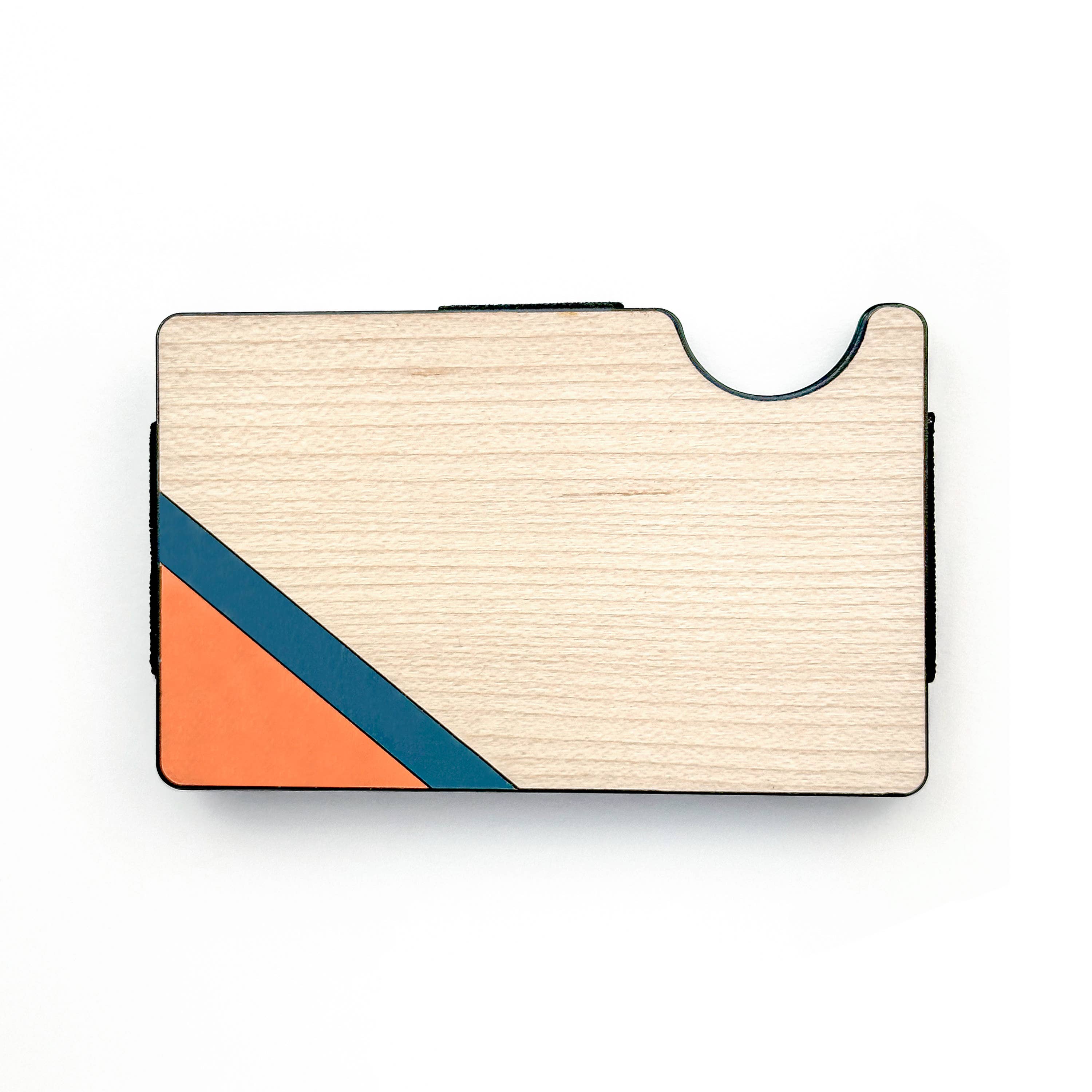 Corner Stripe Wallet - Orange