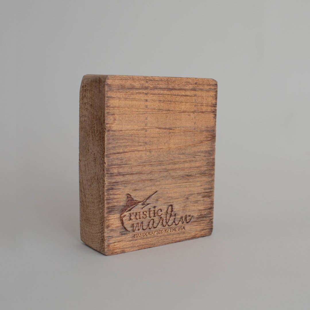 Menorah Decorative Wooden Block