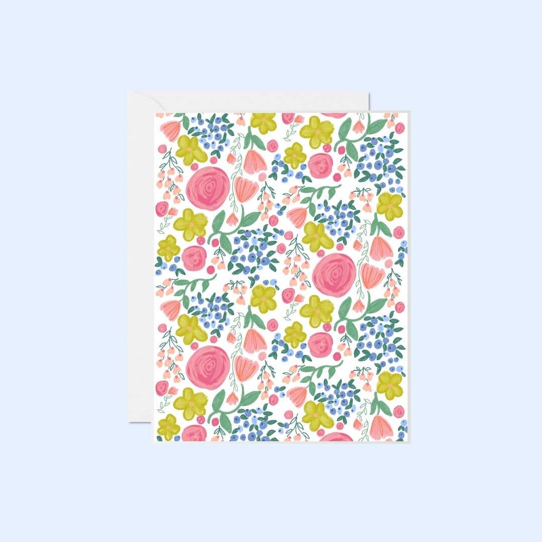Emmeline White Floral Notecard Set