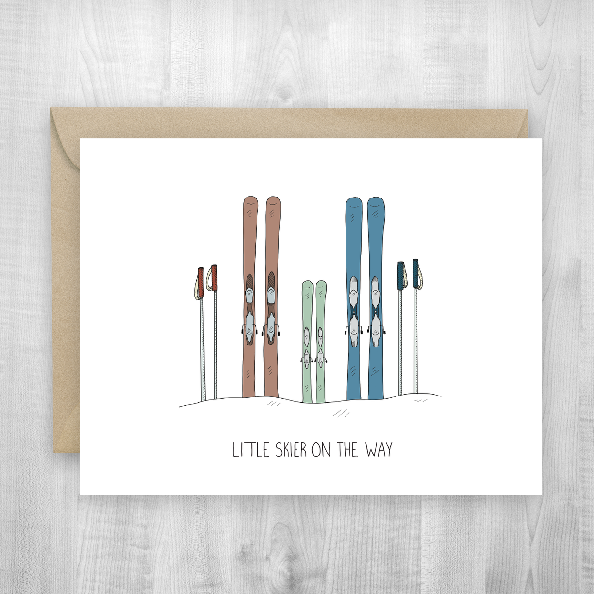 Baby Skis Card