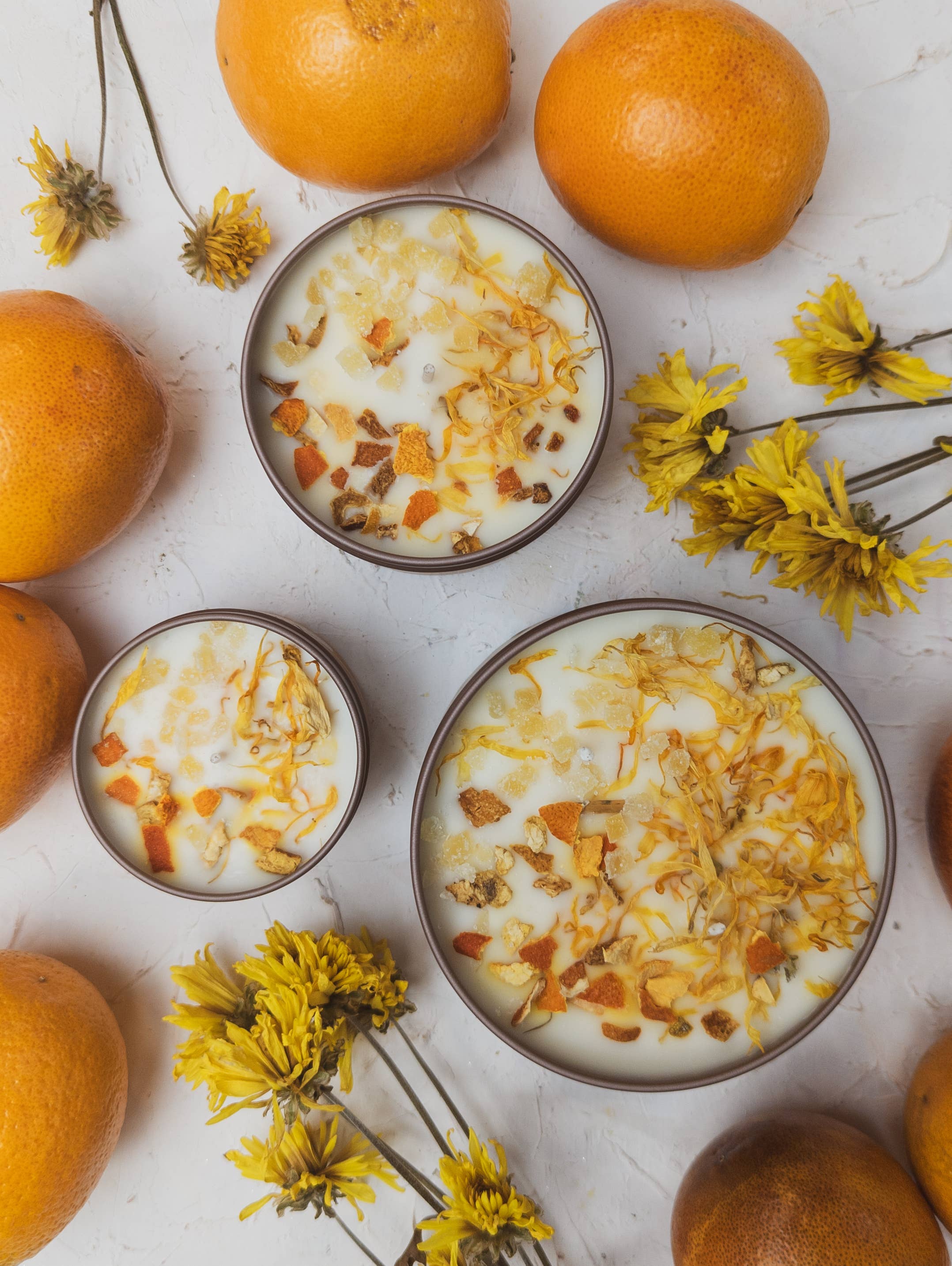 Zesty Orange Ginger Marigold Soy Candle