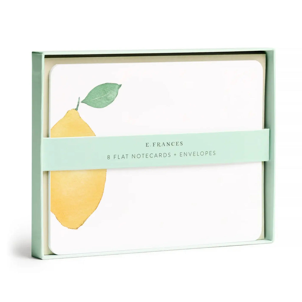 Lemon Flat Note (Boxed set of 8)