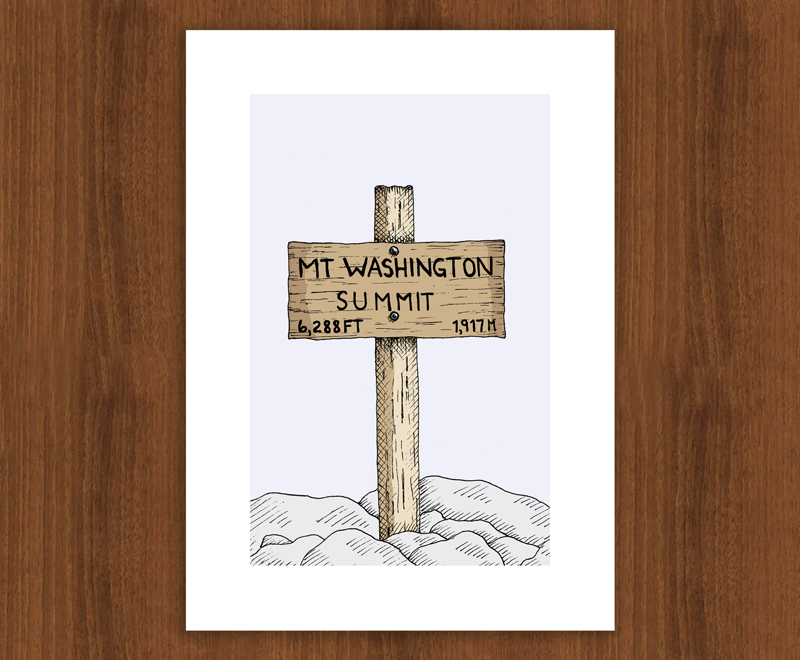 Washington Summit Sign Print