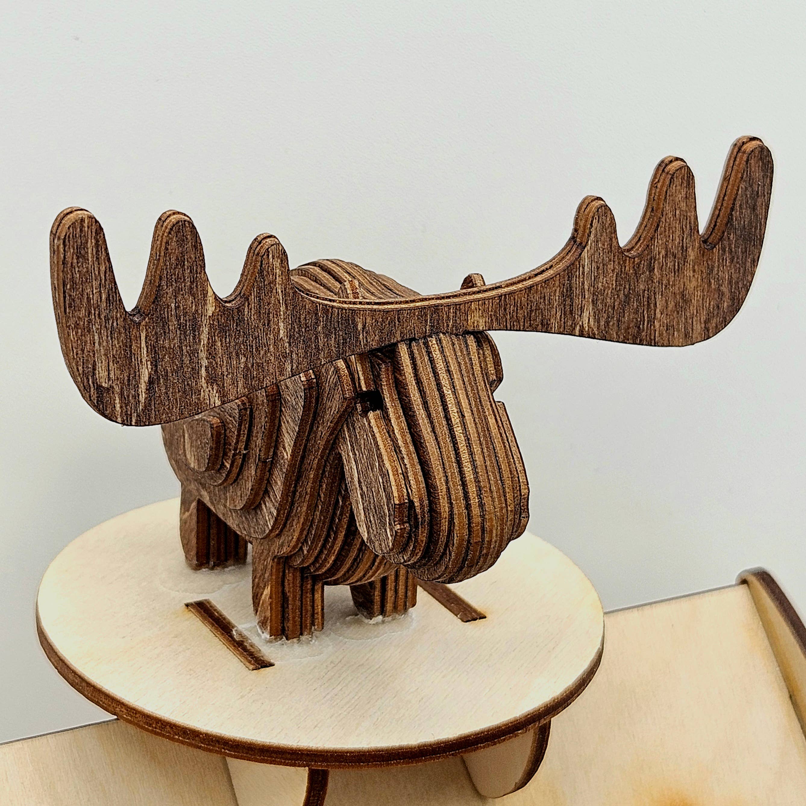 3D Wooden Mini Moose Puzzle