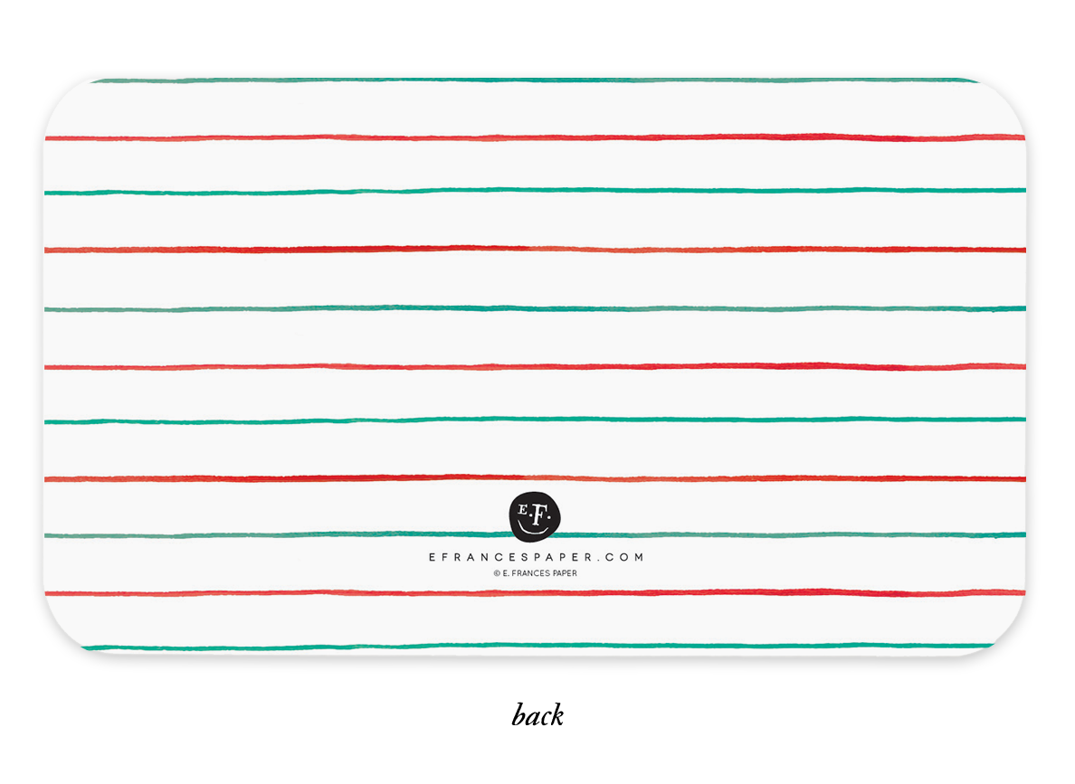 Stripey Tree Little Notes® — Mini Notecard Set
