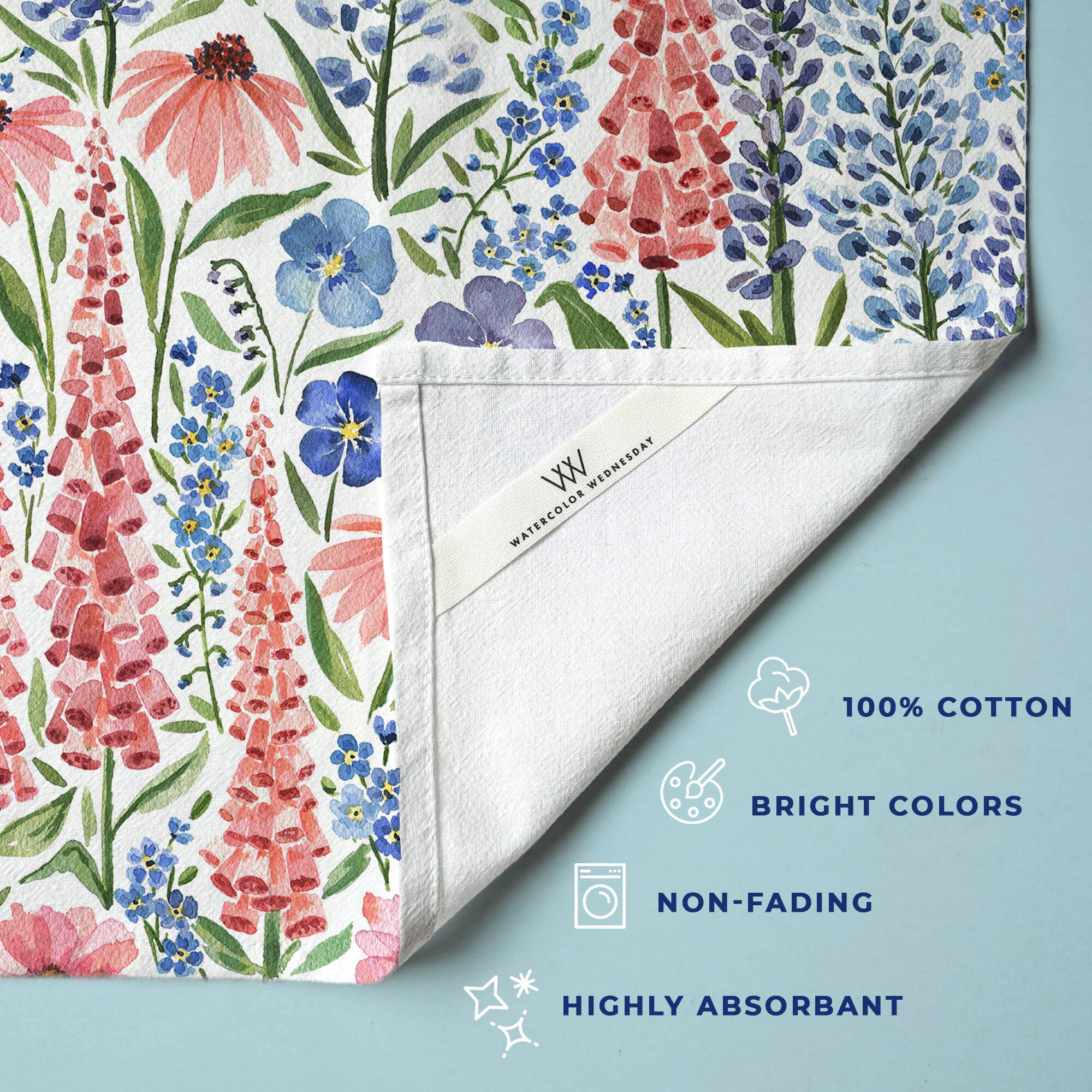 Wildflower Tea Towel