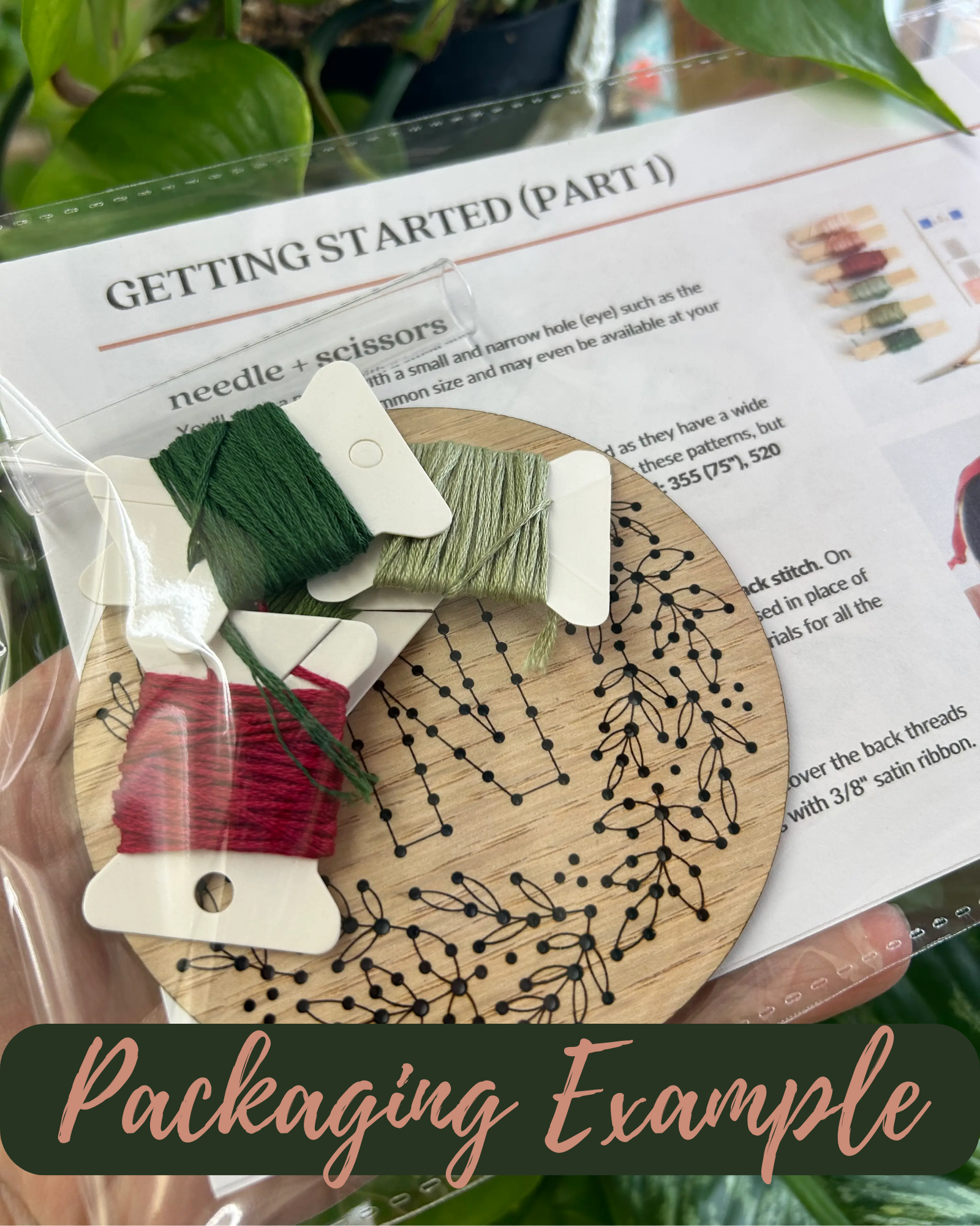 Christmas Glass Ball Ornament Embroidery DIY Kit (Style 2)