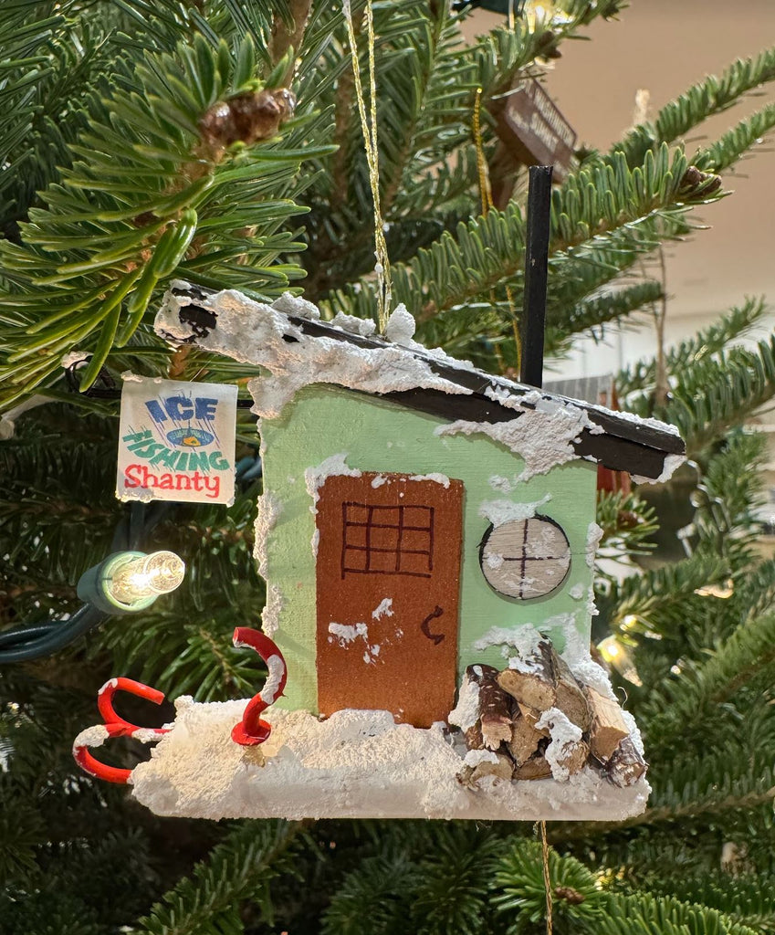 Ice Fishing Shanty Ornament