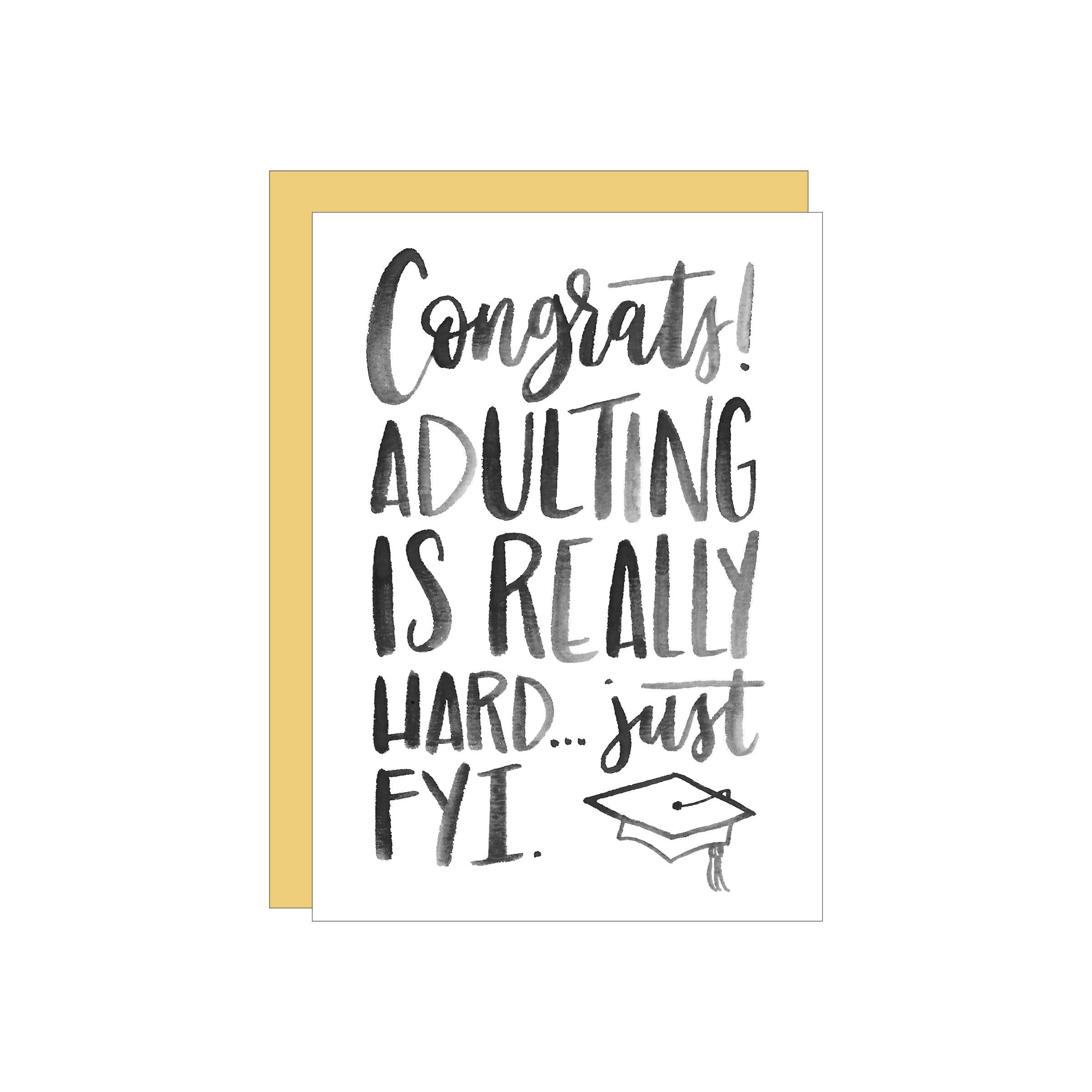 Adulting Greeting Card