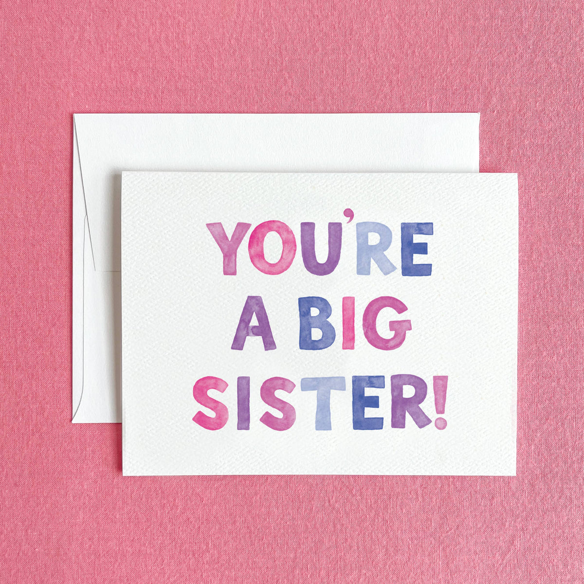 Big Sister — New Sibling Card