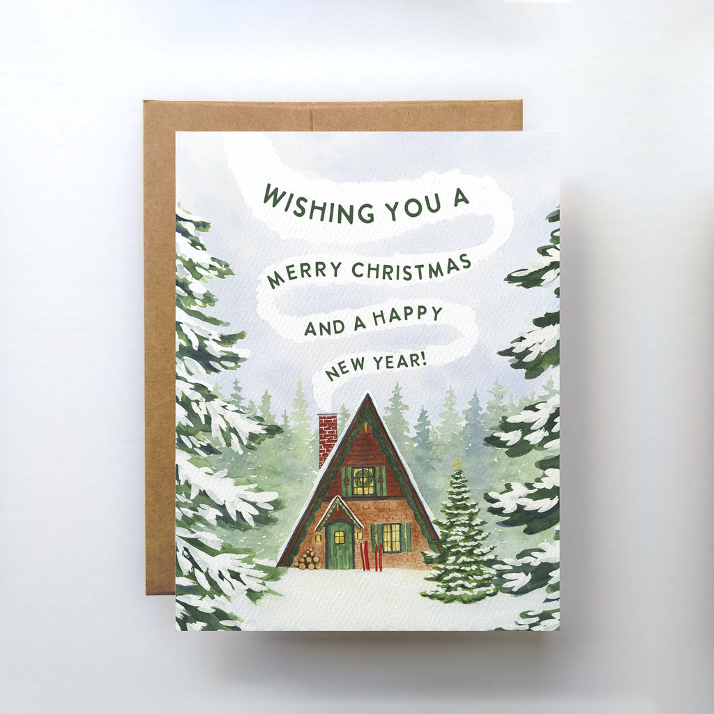 Christmas Cabin Holiday Card