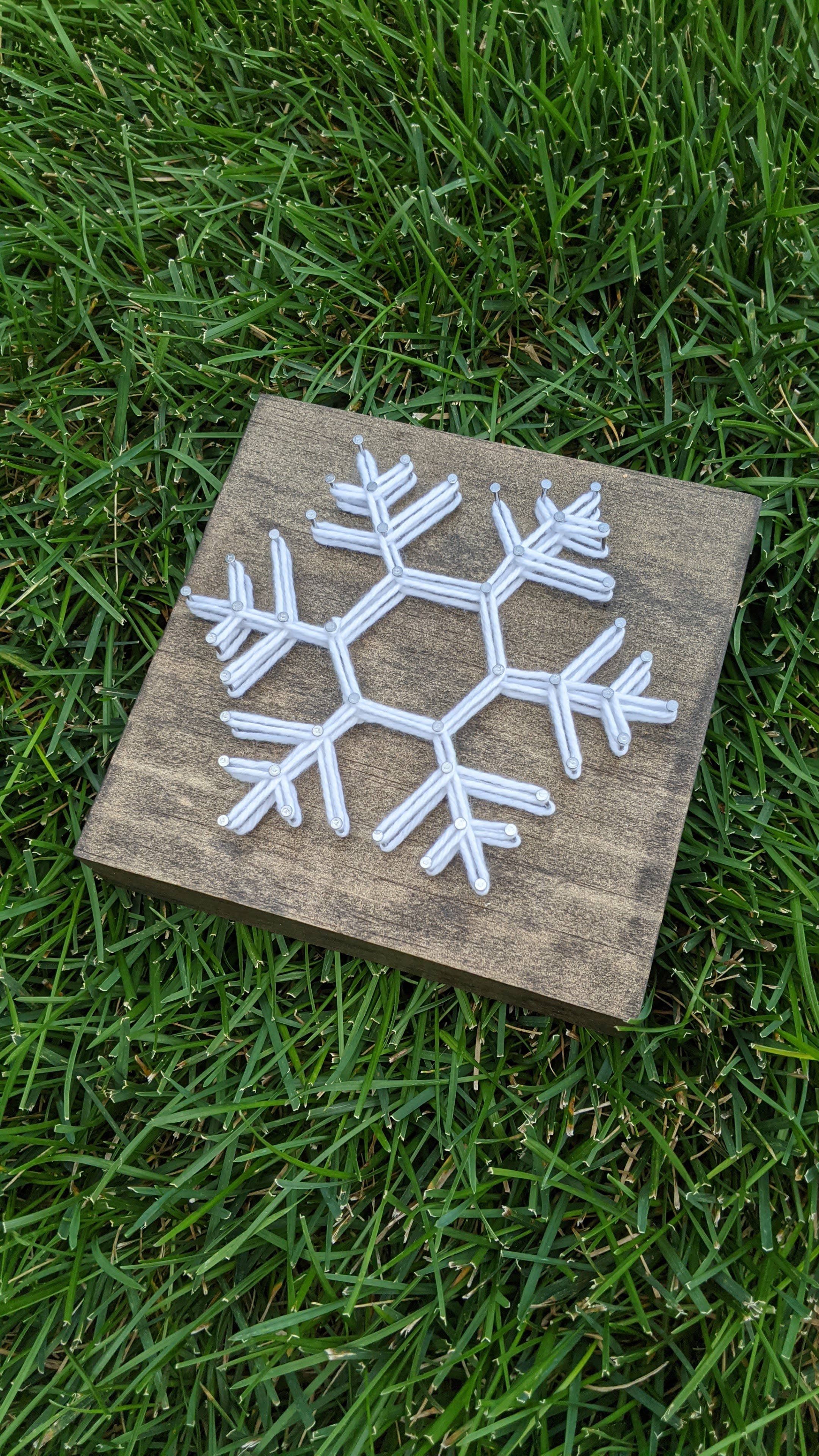 Snowflake String Art - Hexagon
