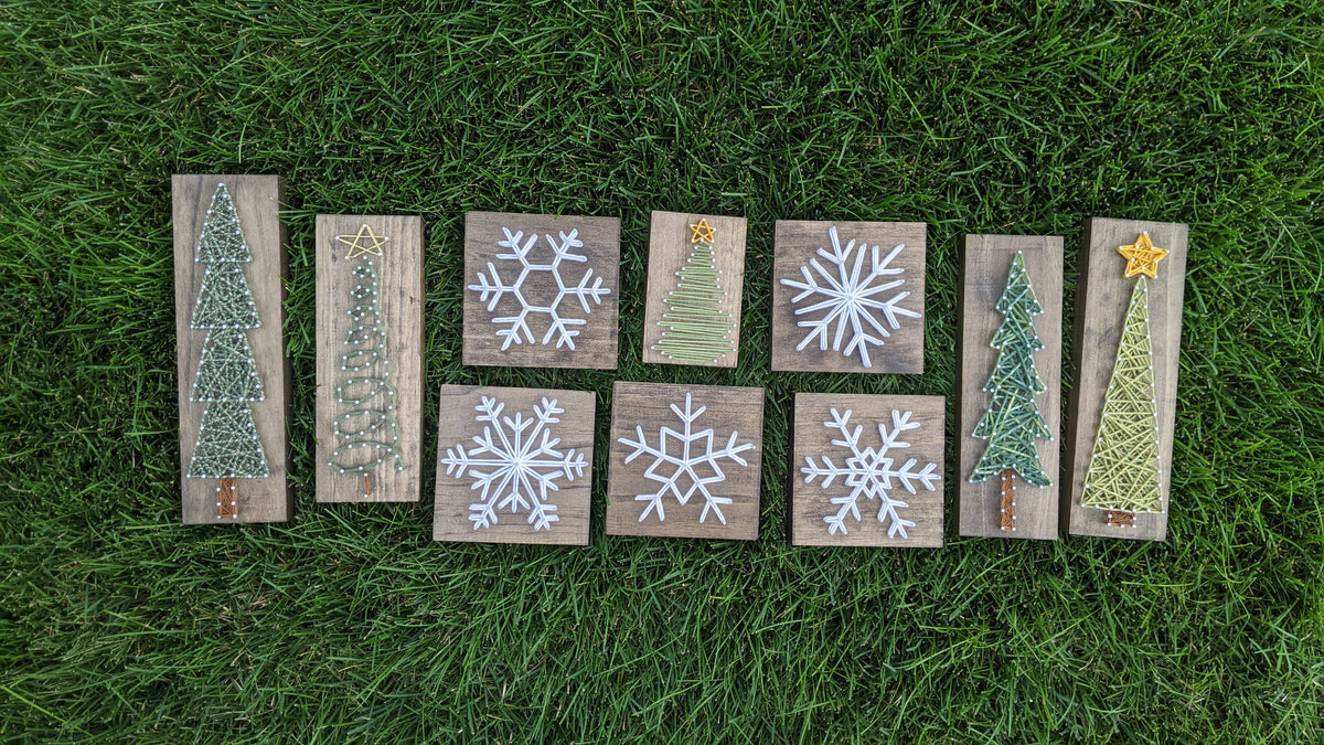Snowflake String Art - Six Point