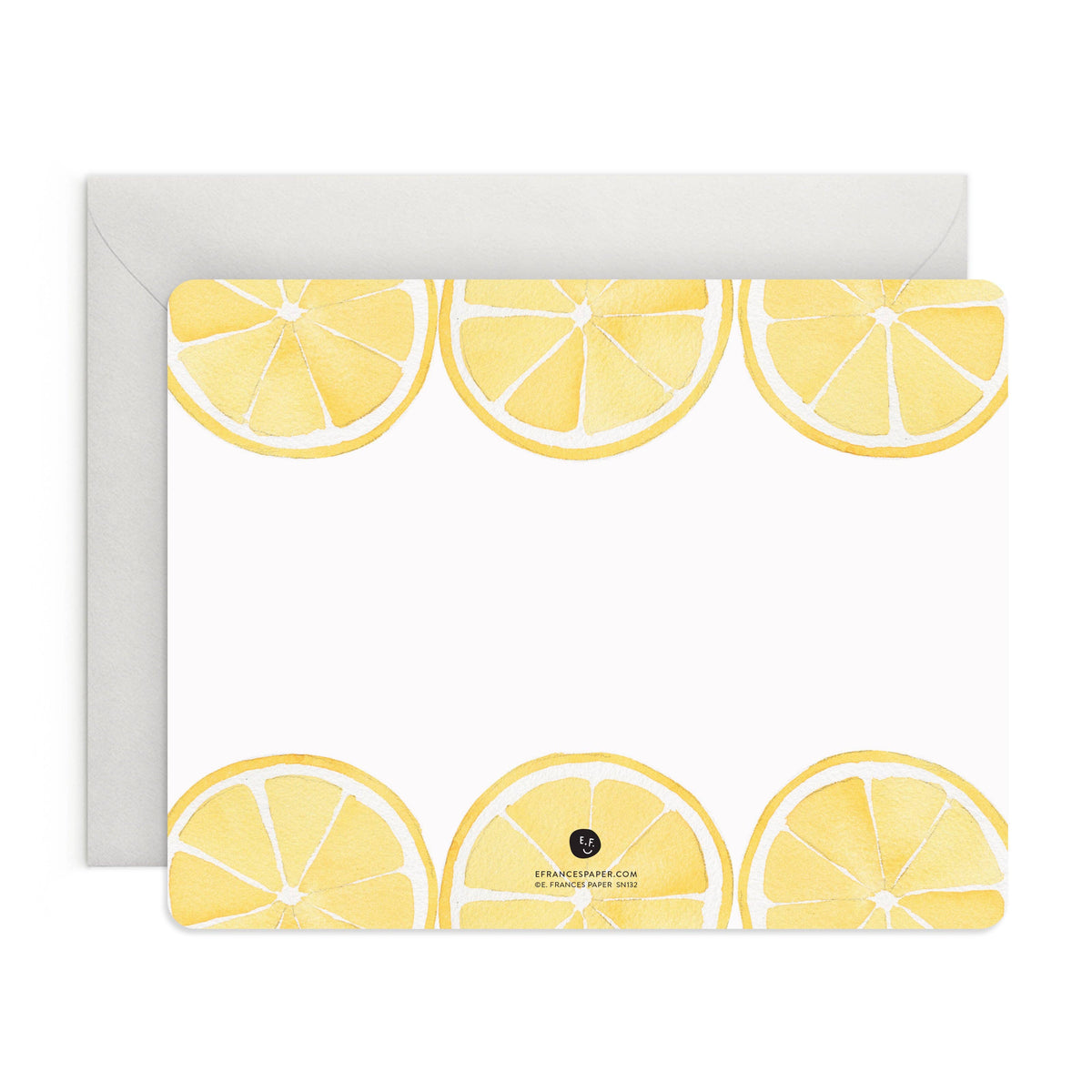Lemon Flat Note — Boxed Set of 8