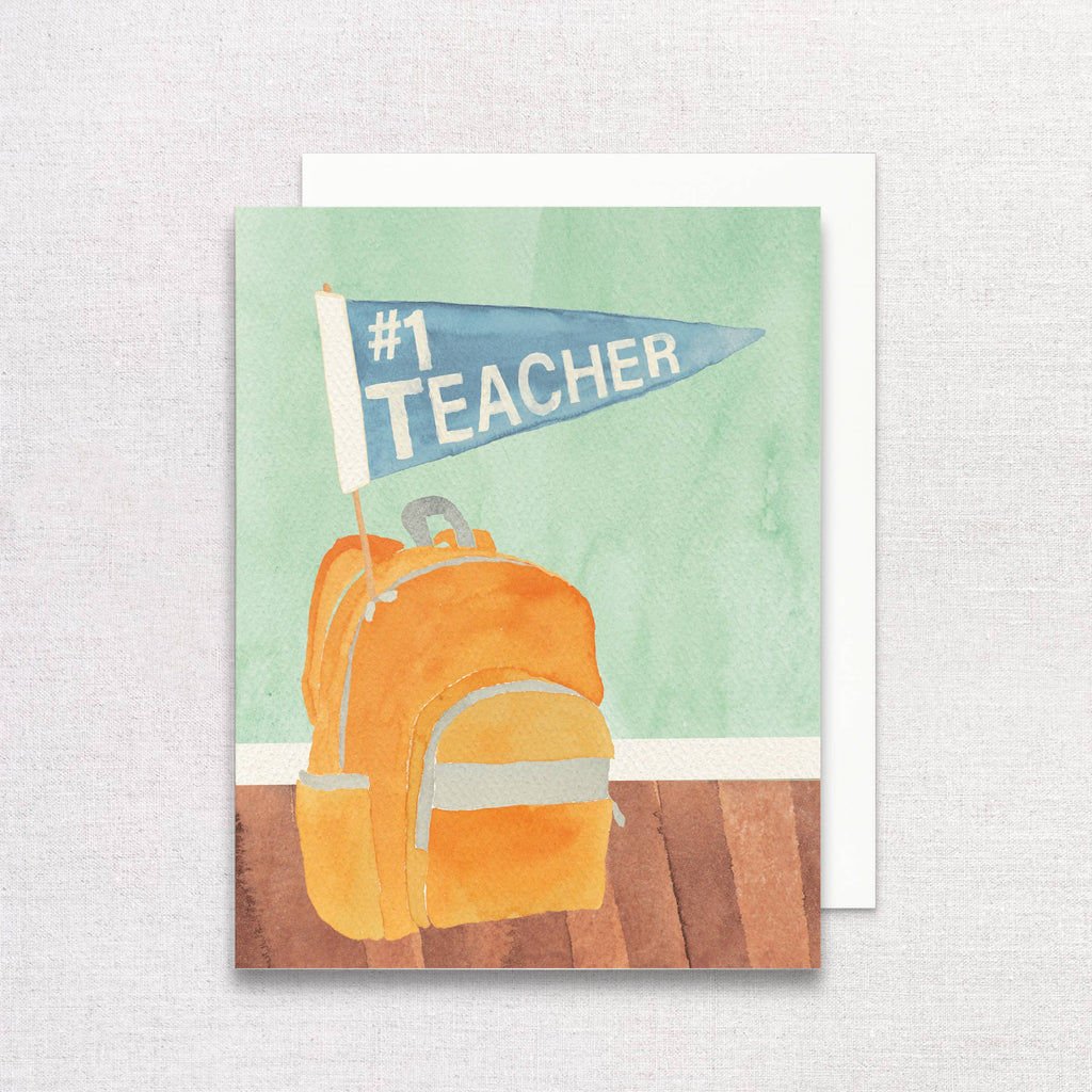 #1 Teacher Greeting Card | Teacher Appreciation Card