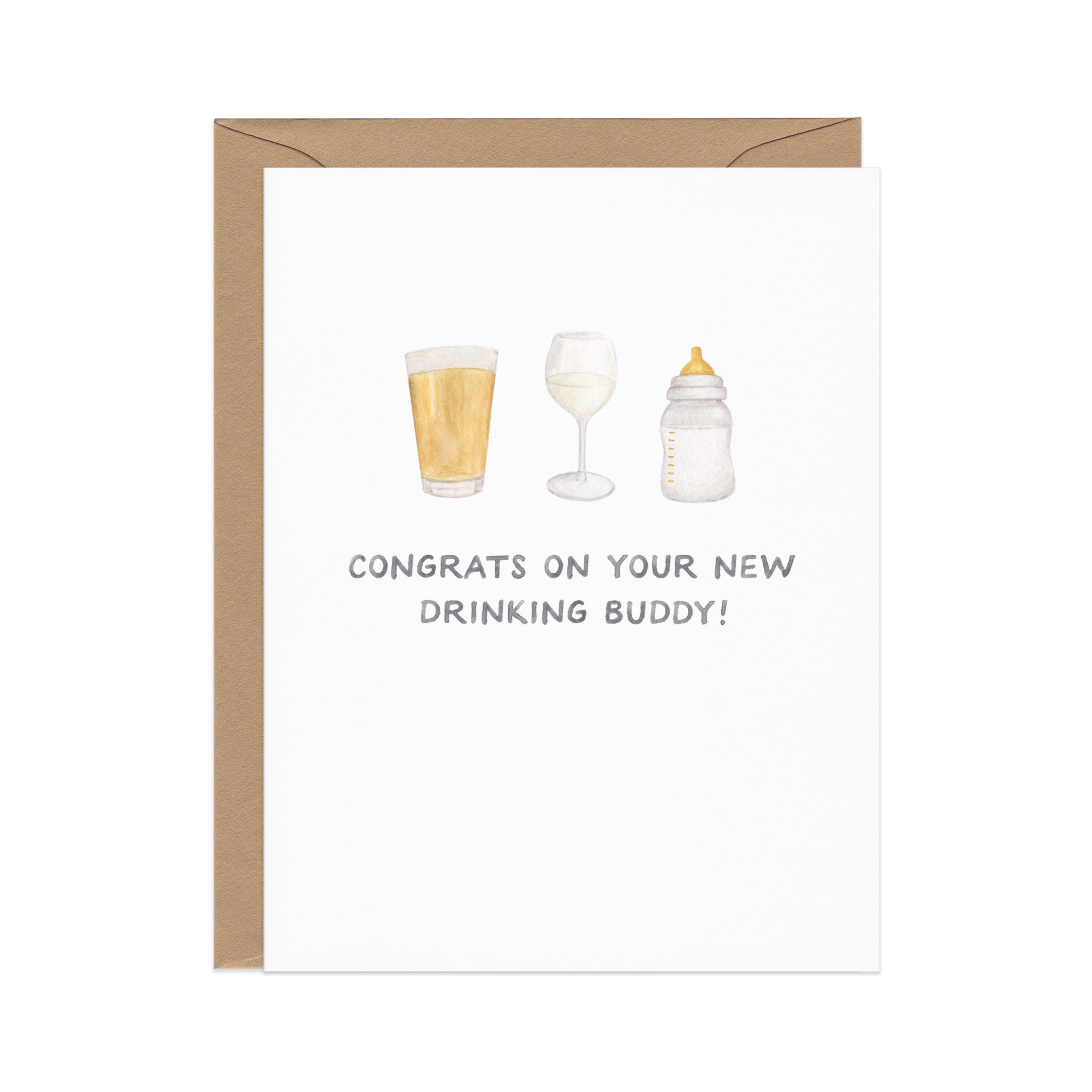 Drinking Buddies — New Baby Card