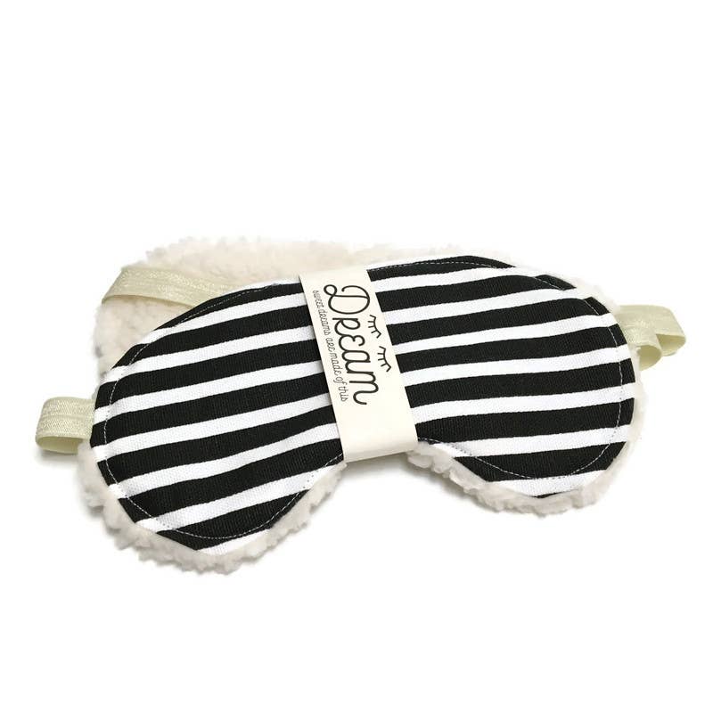 Sweet Dreams Sleep Mask | Black & White Stripe