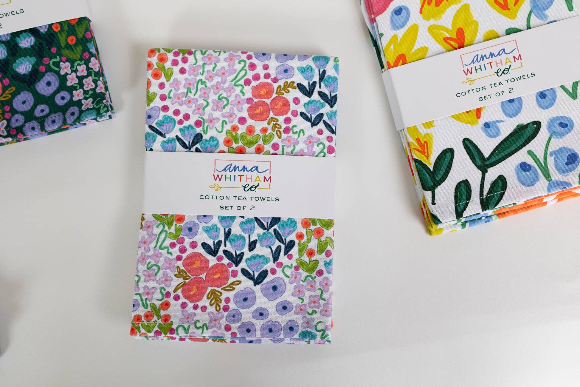 Ellender White Floral Tea Towel