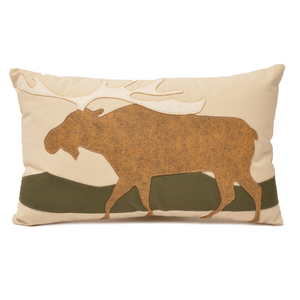 Moose on Hills Lumbar Pillow