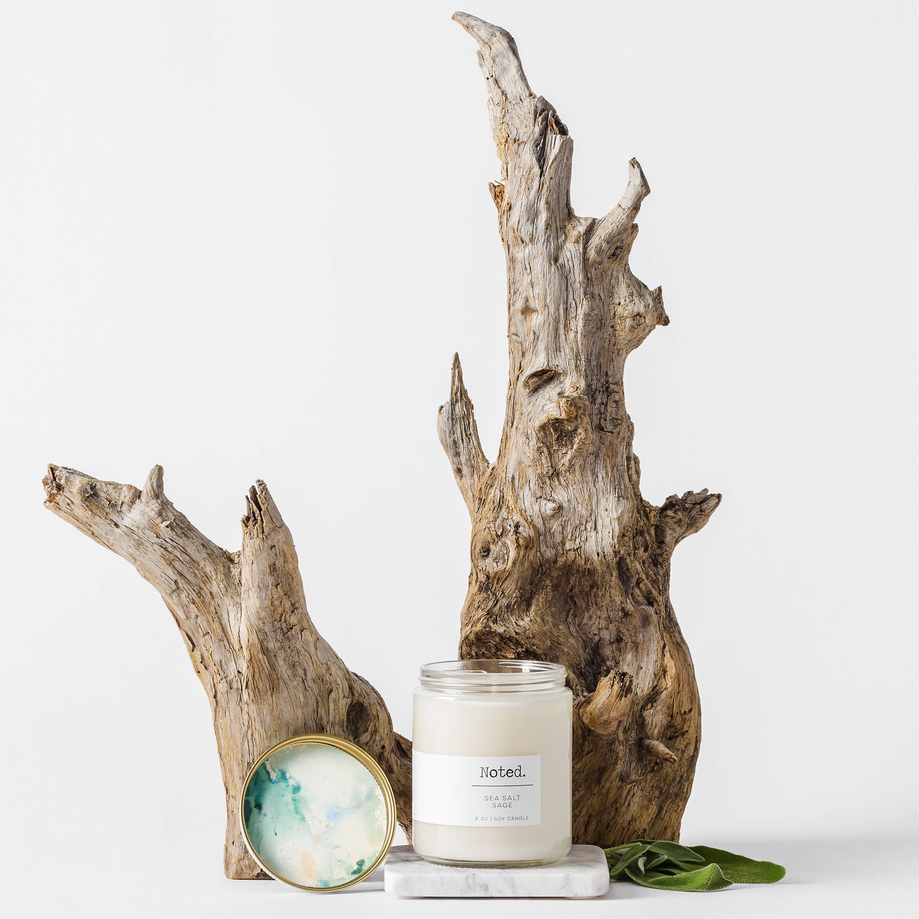 Sea Salt Sage Soy Candle | 8 oz Jar